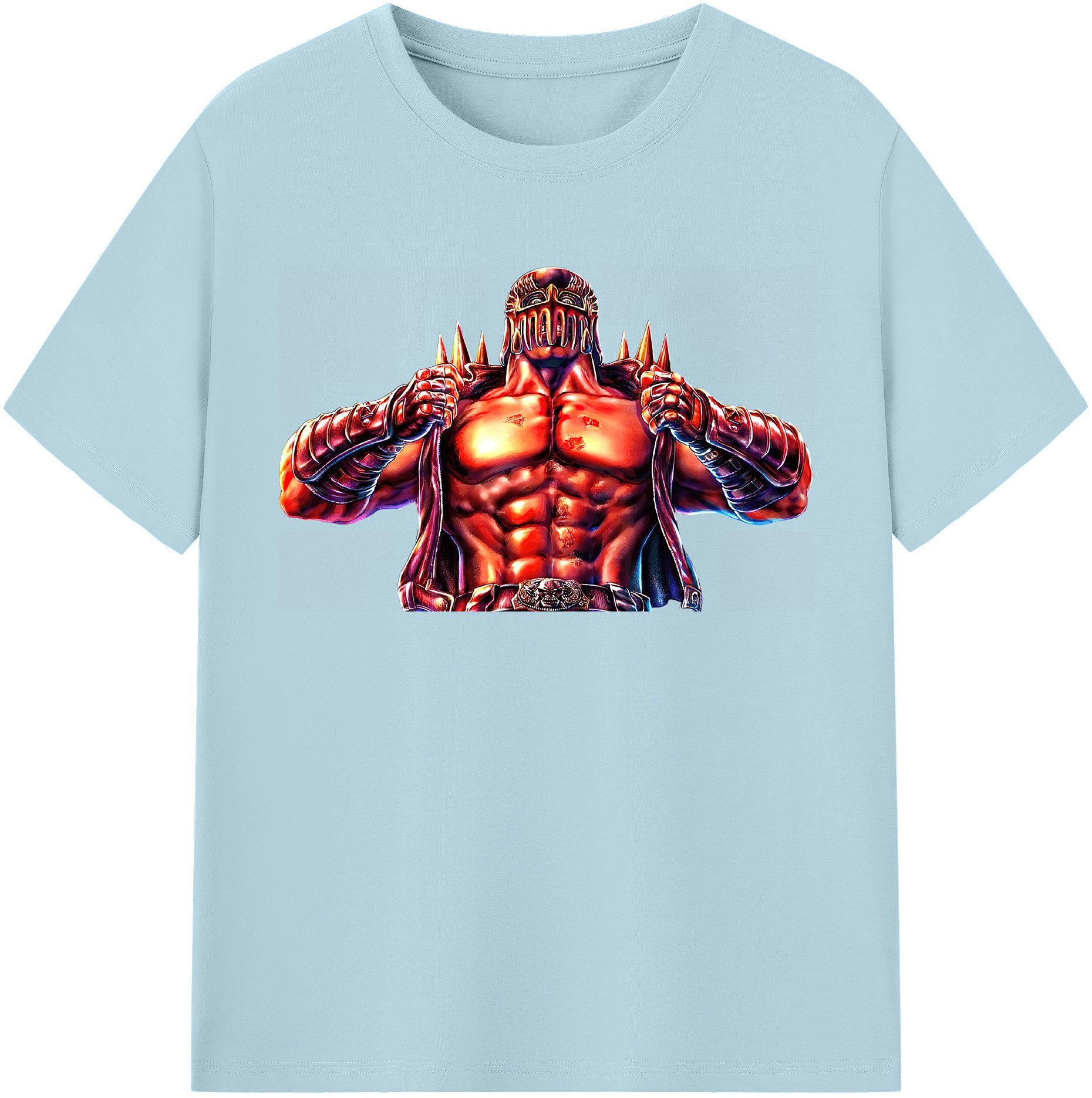 （画像用） 北斗の拳 Fist of the North Star 綿100％半袖Tシャツ（フロントプリント）